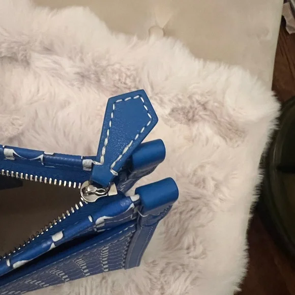 Moynat Paris M Nomad Pouch in Blue - Picture 8 of 12